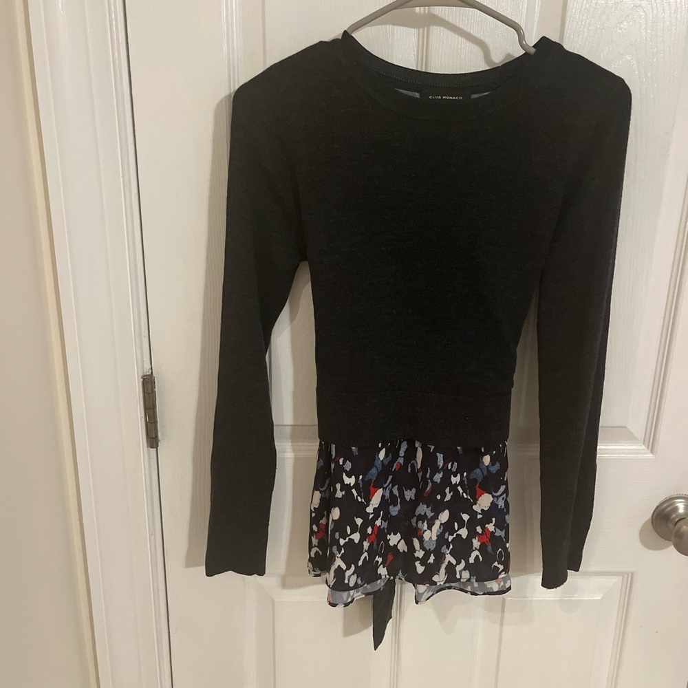 Club Monaco long sleeve wool sweater